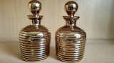 Set 2 flacoane de parfum din sticla vintage, anii 50-70 -