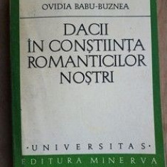 Dacii in constiinta romanticilor nostri- Ovidia Babu-Buznea