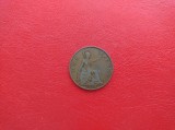REGATUL UNIT ( ANGLIA ) - Moneda ONE PENNY 1928 ( bronz )