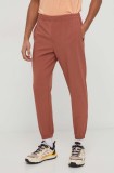 Columbia pantaloni OUTDOOR Hike bărbați, culoarea negru, drept 1990431