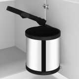 Coș de gunoi &icirc;ncorporat de bucătărie, 8 L, oțel inoxidabil