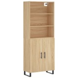 Cumpara ieftin Dulap inalt, stejar sonoma, 69,5x34x180 cm, lemn compozit