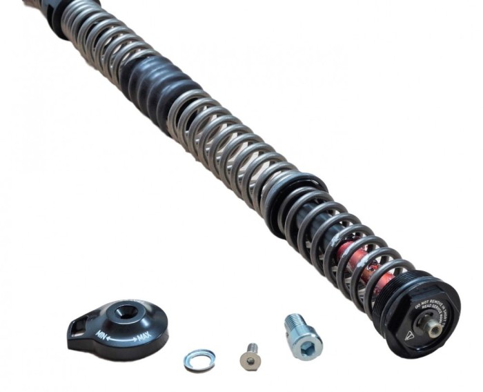 Coil spring dual position coil/shaft/top cap/adjuster knob assy, 140mm Ultimate FactoryBikes