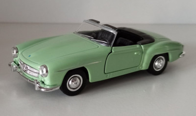 Macheta Mercedes-Benz 190 SL 1955 verde - Welly 1/36 foto