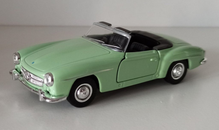 Macheta Mercedes-Benz 190 SL 1955 verde - Welly 1/36