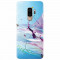Husa silicon pentru Samsung S9 Plus, Artistic Paint Splash Purple Butterflies