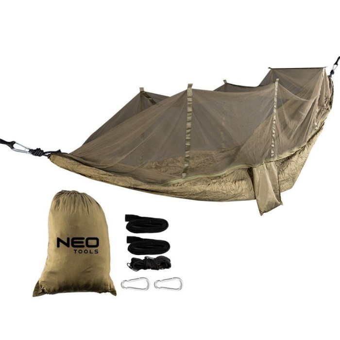 Kit hamac cu plasa impotriva insectelor, dimensiune 330 x 140 cm 63-123