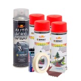 Cumpara ieftin Kit complet reparatie si vopsire jante culoare Rosu Fluorescent, V4, AVEX