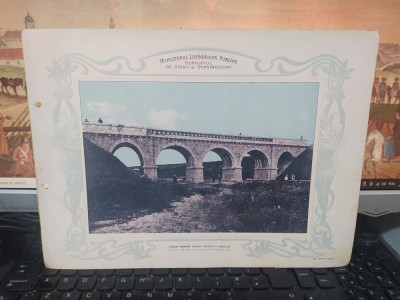 Viaduc de 45.00 m lungime klm 85+900 Calea ferată Galați Berești B&amp;acirc;rlad 1903 201 foto