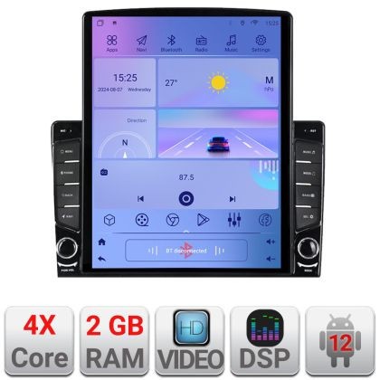 Navigatie Suzuki Splash Opel Agila 2008-2014 Android radio gps internet quad core 2+32 ecran vertical 9.7&quot; kit-splash-+EDT-E708 v1 CarStore Technology