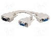 Cablu VGA - VGA, D-Sub 15pin HD soclu x2, D-Sub 15pin HD mufa, 0.17m, gri, Goobay - 95138 foto