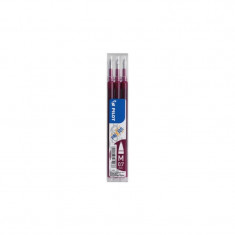 Set 3 rezerve roller Pilot Frixion Ball 0.7 mm Bordeaux foto