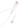 Cablu Date si Incarcare compatibil Iphone, USB la Lightning, KakuSiga 1 m, 2.4 A, Alb