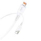 Cumpara ieftin Cablu Date si Incarcare compatibil Iphone, USB la Lightning, KakuSiga 1 m, 2.4 A, Alb