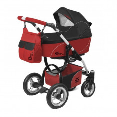 Carucior 2 in 1 BabyActive Elipso Fresh BAE-1R, Rosu foto