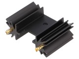 Radiator Negru Extrudat SOT32 TO220 TO3P 25.4mm 14K/W