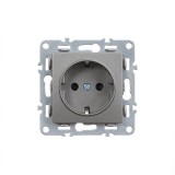 Priza cu Impamantare Leziter Nova 16A 250V Modul fara rama Incastrata Alb IP20