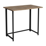 Birou de birou pliabil Thox pakoworld stejar melaminat-metal negru 80x50x72cm