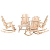 Gossi set mobilier de gradina, 5 piese, lemn masiv de molid