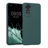 Husa Kwmobile pentru Xiaomi Redmi Note 11/Redmi Note 11s, Silicon, Verde, 57918.169, Carcasa