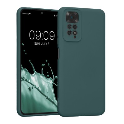 Husa Kwmobile pentru Xiaomi Redmi Note 11/Redmi Note 11s, Silicon, Verde, 57918.169 foto