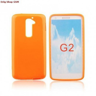 Husa silicon Jelly LG G2 Orange foto