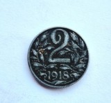Imperiul Austriac _ 2 Heller 1918 _ km #107
