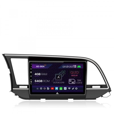 Navigatie Hyundai Elantra (2015-2018), Android 13, A-Octacore 4GB RAM + 64GB ROM, 9 Inch - AD-BGA9004+AD-BGRKIT180 foto