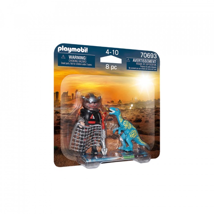 Playmobil - Set 2 Figurine - Dinozaur Si Cercetator