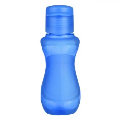 Sticla Apa Copii, Model Pop Up, Culoare Albastru, Capacitate 250ml, Plastic BPA Free foto