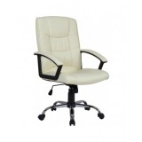 Scaun directorial GN02, ergonomic, cadru cromat, inaltime ajustabila, balans, 100 kg, bej