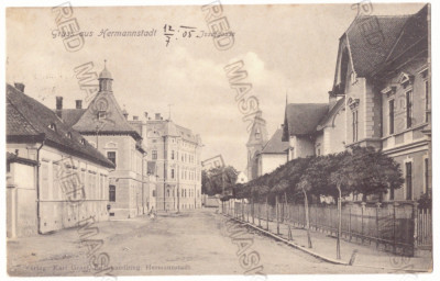 3089 - SIBIU, Romania - old postcard - used - 1905 foto