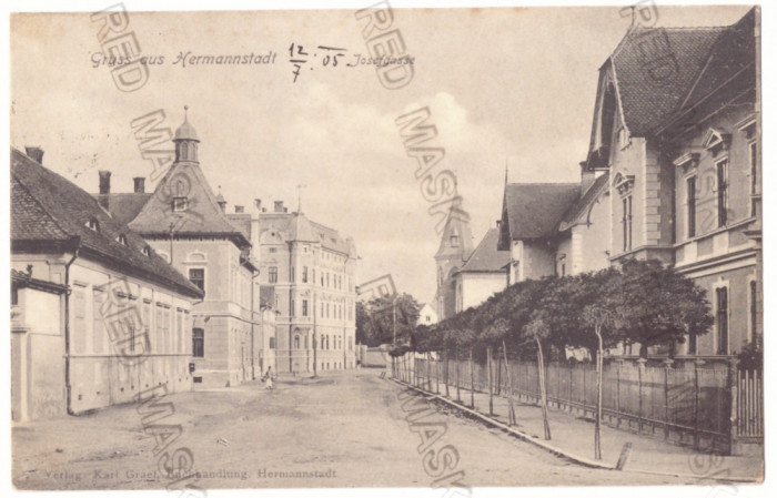 3089 - SIBIU, Romania - old postcard - used - 1905