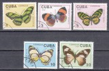 A12 S1 23 - Timbre foarte vechi - Cuba - fluturi exotici - 1989