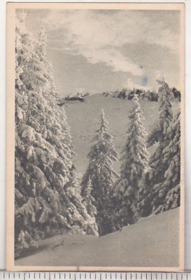 bnk cp Muntii Bucegi - Postavarul - Vedere- circulata 1956 - Libraria noastra foto