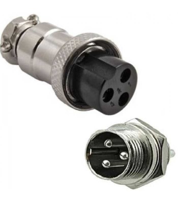 Mufa HOVERBOARD TIP CONECTOR MICROFON 3 Pini Mama+Tata foto