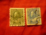 2 Timbre Canada 1922 R.George V , 2C si 10C stampilate, Stampilat