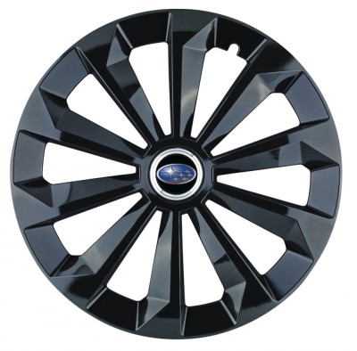 Set 4 capace roti Fame negru R16 pentru gama auto Subaru foto