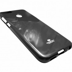 Husa silicon TPU Mercury Goospery Jelly negru sidefat pentru Huawei P Smart