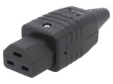 Conector Alimentare AC 16A 250V Mufă Mamă Drept IEC 60320