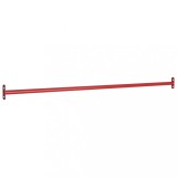 vidaXL Bară de rotire, roșu, 125 cm, oțel