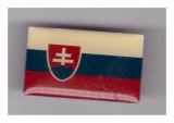 Insigna steag Slovacia - Editions Atlas, cu pin, Europa