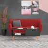 VidaXL Măsuță de cafea, gri, 100x49,5x43 cm, lemn prelucrat 326788