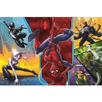 Puzzle Trefl Spiderman cu capul in jos 100 piese foto