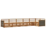 vidaXL Set de canapele de exterior 6 pcs natural Lemn Solid de Acacia 3383407