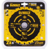 Cumpara ieftin Disc DeWALT DT10304 pentru lemn 24dinti 190x1.65x30mm Corded Extreme -