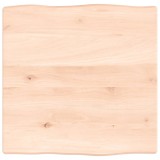 Cumpara ieftin Blat masa 40x40x4 cm lemn masiv stejar netratat contur organic