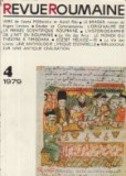 Revue Roumaine, 4/1979