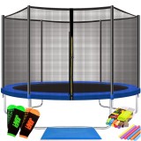 Trambulina Caruzzo, cu plasa de protectie exterioara, 244 cm, 150kg Household NewTrend