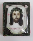 Sfanta Fata a lui Iisus Hristos, Icoana de calatorie pictata pe email, Rusia, Secol XIX